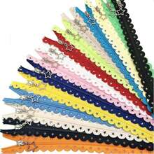 Bộ 10/20/30 chiếc khóa kéo nylon hình ngôi sao, khóa kéo ren có đầu đóng và 1 chân vịt máy may chuyên dụng cho khóa kéo, thích hợp cho các dự án may vá thủ công, may váy, chăn ga gối đệm, v.v. - nhiều màu - Xem 6