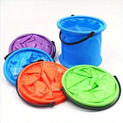 2pcs Retractable & Portable Fishing Nets With Matching Water Buckets (Assorted Colors) - Lightweight, Easy To Store, Highly Portable, Sturdy, . An Essential, Practical Tool Kit For Outdoor Fishing, Catching, And Recreation. Includes Mini Foldable PVC Buckets: Portable-Ideal For The Beach, Camping, Picnics, And Fishing. Can Also Serve As A Paint Bucket Or Outdoor Waste Bin-A Must-Have For Garden Parties.