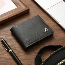 New Men's Wallet Short Wallet Men's Youth Business Casual Horizontal Wallet Fashionable Large Capacity Wallet - màu nâu - Xem 10