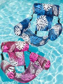 Thick Inflatable Swimming Pool Float Bed, Unisex Inflatable Lounger And Pool Float, Made Of PVC + Oxford Cloth, Suitable For Swimming Pool, Lake, Beach And Backyard Party, Outdoor Water Fun, Summer Water Entertainment, Float Like A Boss - Multicolor - View 4