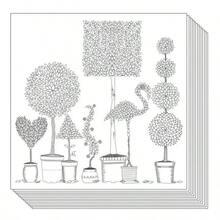 English Version Secret Garden Coloring Book, Animal & Landscape Coloring, Doodle & Painting, Stress Relief - Multicolor - View 6
