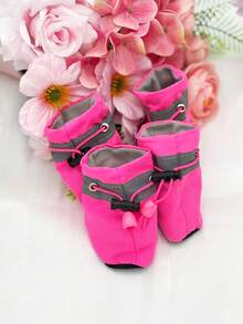 4 đôi ủng đi mưa ngoài trời cho chó nhỏ/trung bình, đế mềm, thoáng khí, chống thấm nước và chống trượt. - Nhiều màu - Xem 27