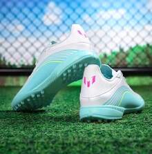 Adidas Giày bóng đá thể thao F50  LEAGUE dành cho nam và nữ, thích hợp cho tập luyện. - Trắng/Xanh bạc hà/Hồng - Xem 4