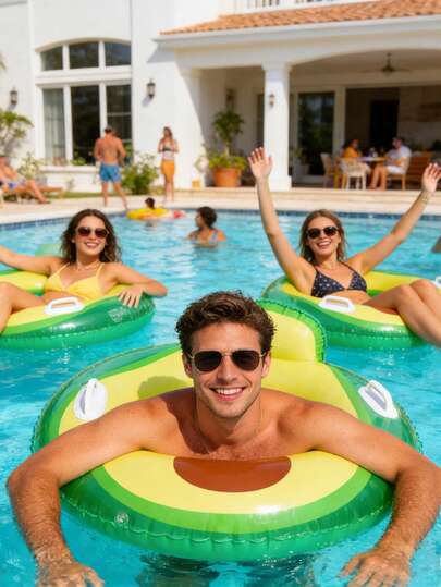 Inflatable Swimming Ring, Pool Float, Beach Supplies - Tube Ring Suitable For Swimming Pool, Beach, Summer Games, Party Decoration