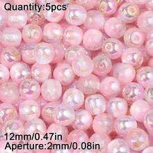 5 hạt acrylic hình hoa baby's breath tròn, nguyên liệu tự làm trang sức cho vòng tay, vòng cổ, bông tai. - Búi tóc đính hạt hình bầu trời sao tự làm - Xem 17
