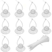 10 chiếc giác hút bể cá kèm dây buộc điều chỉnh được, kẹp và giá đỡ đa năng dùng cho thiết bị và phụ kiện bể cá. - Nhiều màu - Xem 6