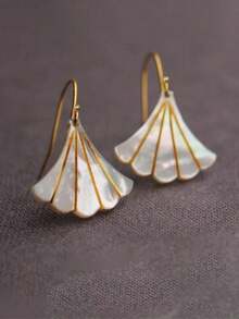 2pcs/Set Vintage Bohemian Style Faux Pearl Decor Artistic Bridal Wedding Earrings, Modern Bridesmaid Gift - 多色 3 - 查看 1