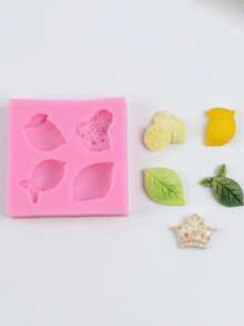 1 pieza Molde de silicona con forma de limón, para decorar pasteles, chocolates, pudines, caramelos - Multicolor - Ver 5