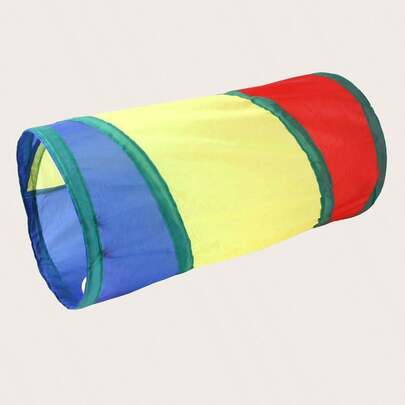 可折叠猫隧道互动玩具，适合室内猫咪和幼猫