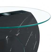 Coffee Tables - Black + Transparent + MDF+Glass-1 - View 8
