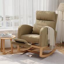 Light Brown Corduroy With Footrest