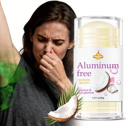 SUMIFANG 40g Portable Deodorizer Stick, Long-Lasting Odor Elimination, Colorless & Invisible, Fresh Scent, Alcohol-Free, Provides Long-Lasting Deodorizing Effect For All-Day Confidence