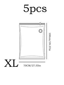 1/5/10 piezas Bolsas de almacenamiento al vacío reutilizables, bomba de vacío se vende por separado - Bolsas de plástico portátiles para viajes, bolsas de almacenamiento de ropa, bolsas de equipaje, bolsas de compresión al vacío transparentes minimalistas, adecuadas para dormitorio, armario, dormitorio, decoración del baño. Regalo de vuelta a la escuela para estudiantes - Multicolor - Ver 13