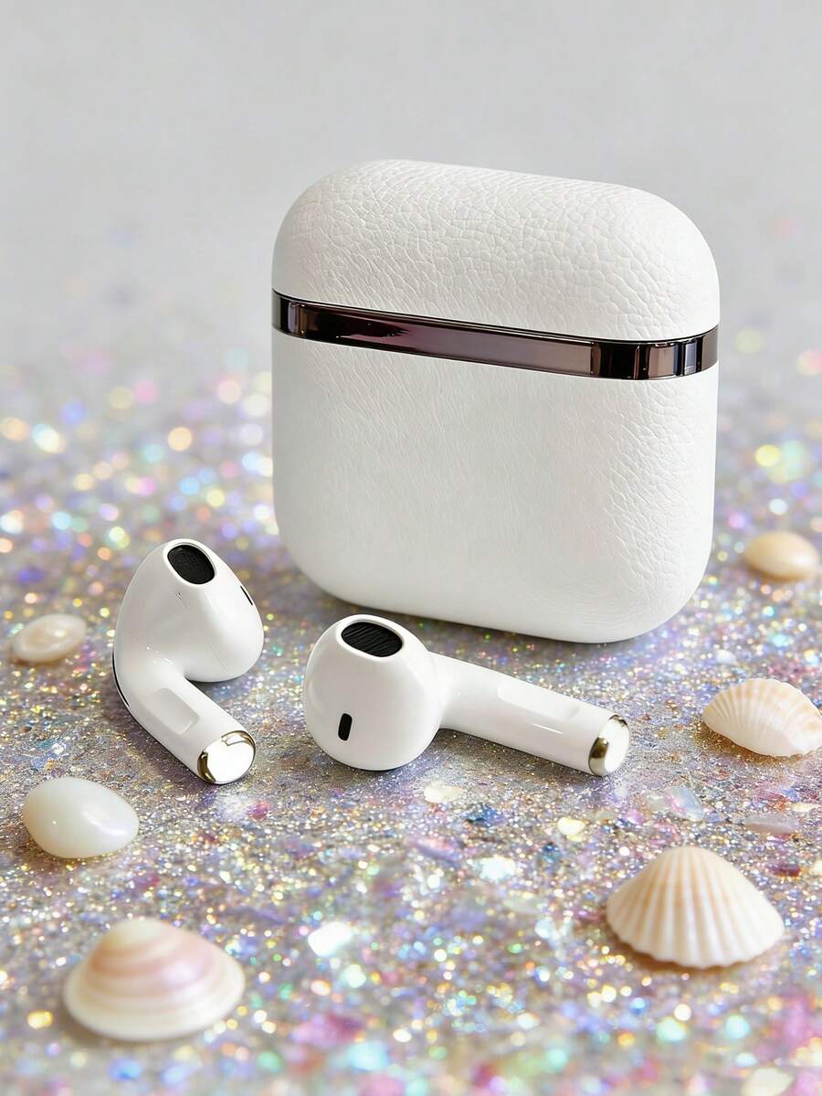 女士蓝牙耳机，通话清晰，延迟低，全新设计，亲肤舒适，防滑防指纹，小巧可爱，160mAh超长续航，兼容 17及安卓手机，是送给女朋友的完美圣诞节/生日礼物。