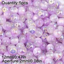 5 hạt acrylic hình hoa baby's breath tròn, nguyên liệu tự làm trang sức cho vòng tay, vòng cổ, bông tai. - Búi tóc đính hạt hình bầu trời sao tự làm - Xem 9