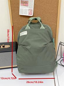 Minimalist Casual Men's Backpack - Green - View 2