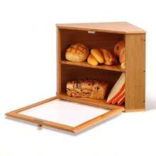 Corner Bread Bin Box For Kitchen Countertop Bread Storage Container For Bread - View 5