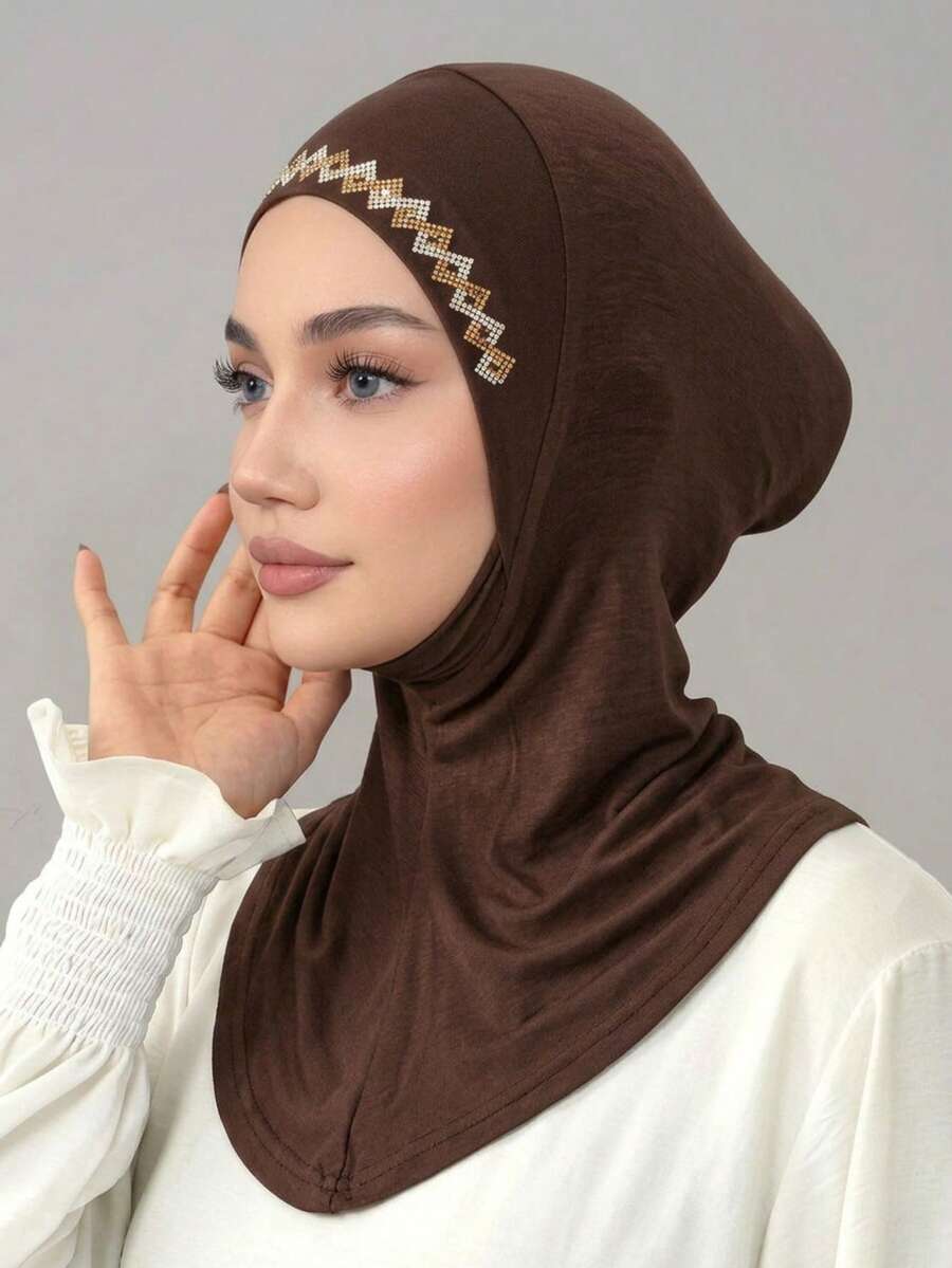 1pc Women's Fashion Solid Color Elastic Chin Cover Neck Warmer Scarf,Beach,Holiday