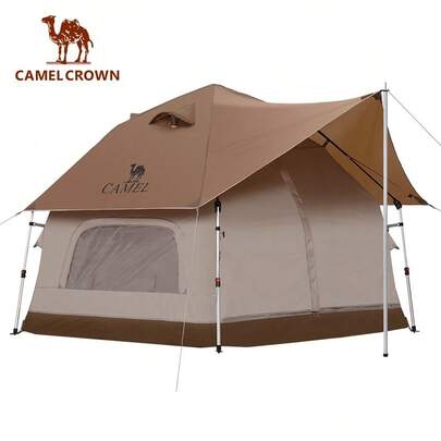 CAMEL CROWN Stylish Outdoor Camping Tent, Portable Folding Camping Tent, Thick-Walled Picnic Park Pop-Up Tent