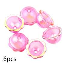 6pcs Durable And Stylish Acrylic UV Plated Bell Charms For DIY Jewelry Making - Bell - View 15