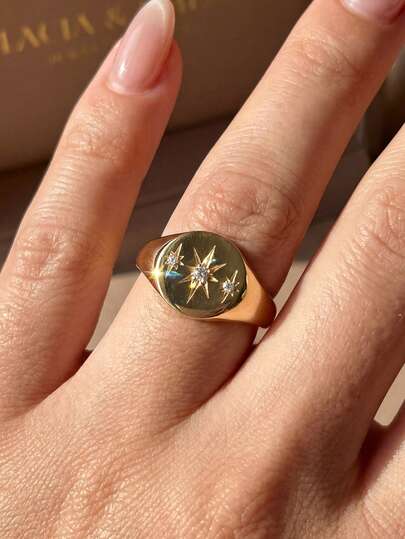 1pc Elegant Roman Numeral Zirconia Ring, 925 Sterling Silver Single Finger Ring, Exquisite Jewelry Gift For Women, Suitable For Birthday, Prom And Other Parties