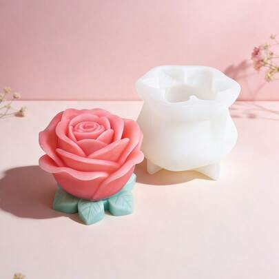 Khuôn silicon cỡ lớn dùng làm hoa hồng thủ công, đa năng dùng cho nến, xà phòng, trang trí thạch cao, làm bánh DIY.