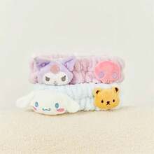 SANRIO 1/可爱Hello Kitty Kuromi肉桂卷蝴蝶结小动物洗脸发箍，卡通3D发箍，适合洗脸、沐浴、SPA，ins风美颜发箍，适合浴室、化妆、情人节、婚礼、生日礼物、母亲节、旅行配件 - 卡通 - 查看 6