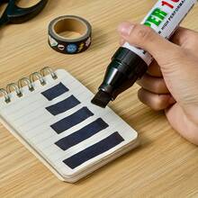 1/2/3pcs Extra Large Quick-Drying Waterproof Permanent Marker Pens, 12mm Broad Tip Oil-Based Ink, Multi-Purpose Marker Suitable For Home, Office, Legal Documents Privacy And Security Writing - Multicolor - View 6