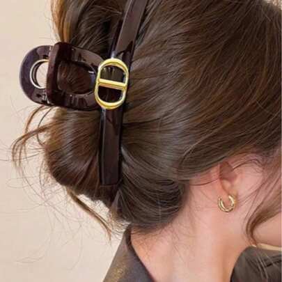 1pc Fashionable Hair Clip - Elegant Styling Clip, Perfect For Creating Voluminous Updos, Ideal For Enhancing Daily, Office, And Weekend Brunch Looks. A Must-Have Hair Accessory For Stylish Women, Elegant Hair Clip, Ladies Hair Clip, Girl Hair Claw