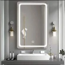 LED Touch Wall Light Mirror For Bathroom Vanity Dressing Room, 3 Lights Ch1 - 查看 4
