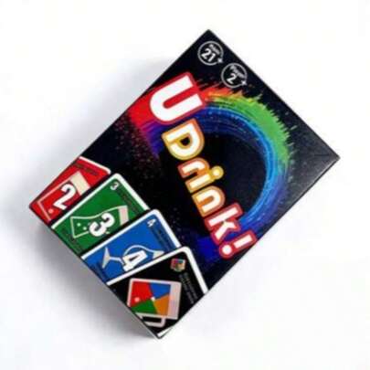 Udrink 饮酒游戏、派对饮酒游戏、桌面游戏、DIY 文具贴纸、卡通可爱创意防水贴纸、糖果贴纸、手机贴纸，适用于剪贴簿、子弹笔记、笔记本、工艺品、水瓶、吉他、滑板、自行车、摩托车、头盔、行李箱、返校用品、冬季必备品、感恩节、圣诞节、沙特国庆日、生日、节日、新年、情人节、送给男友/女友的礼物、成人