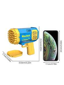 40-Hole Handheld Bubble Machine, Outdoor Summer Bubble Blower Toy Gift, Suitable For Boys, Girls, Family Gatherings And Parties (Batteries And Bubble Liquid Not Included) - Multicolor - View 8