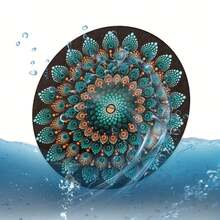 2 piezas Posavasos vintage con diseño de mandala floral - Decoración interior de automóvil para mujeres, adecuado para tazas sobre la mesa en el hogar - Estilo retro - Ver 4