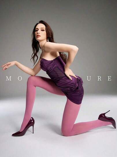 1 Pair Lady's High-Waist Shaping Pantyhose - Daily Commuting, Stylishly Slimming Legwear.Comfortable, Durable, Elegant And Fashionable