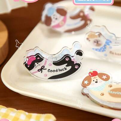 Cute Cat/Dog Shaped Binder Clips, Dual-Sided Clips, Memo Note Holder, Office Supplies, Student Stationery, Kitchen Storage Accessories, High-Quality Snack Sealing Clips, Memo Clips, Photo Clips, Decorative Gifts, Stationery Clips, Receipt Clips, Small Gifts
