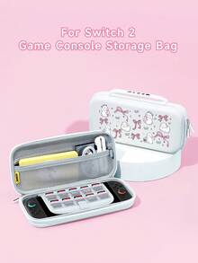 (2025) Accesorios, Funda/Cubierta protectora con diseño de lazo y conejo, lindo y fresco, compatible con Switch 2/Switch NS/Switch OLED/Lite, compatible con accesorios de consola Switch 2/Switch, juego completo que incluye bolsa de almacenamiento, estuche para tarjetas de juego, cubierta protectora Switch, mejor regalo compatible con jugadores de Switch - Multicolor - Ver 10