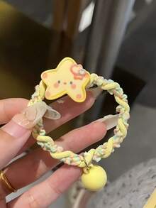 Bộ 7 phụ kiện tóc hình ngôi sao và trái tim hoạt hình dễ thương dành cho bé gái, bao gồm kẹp tóc xinh xắn và dây buộc tóc tết, món quà trang trí tóc ngọt ngào hàng ngày. - Nhiều màu - Xem 6