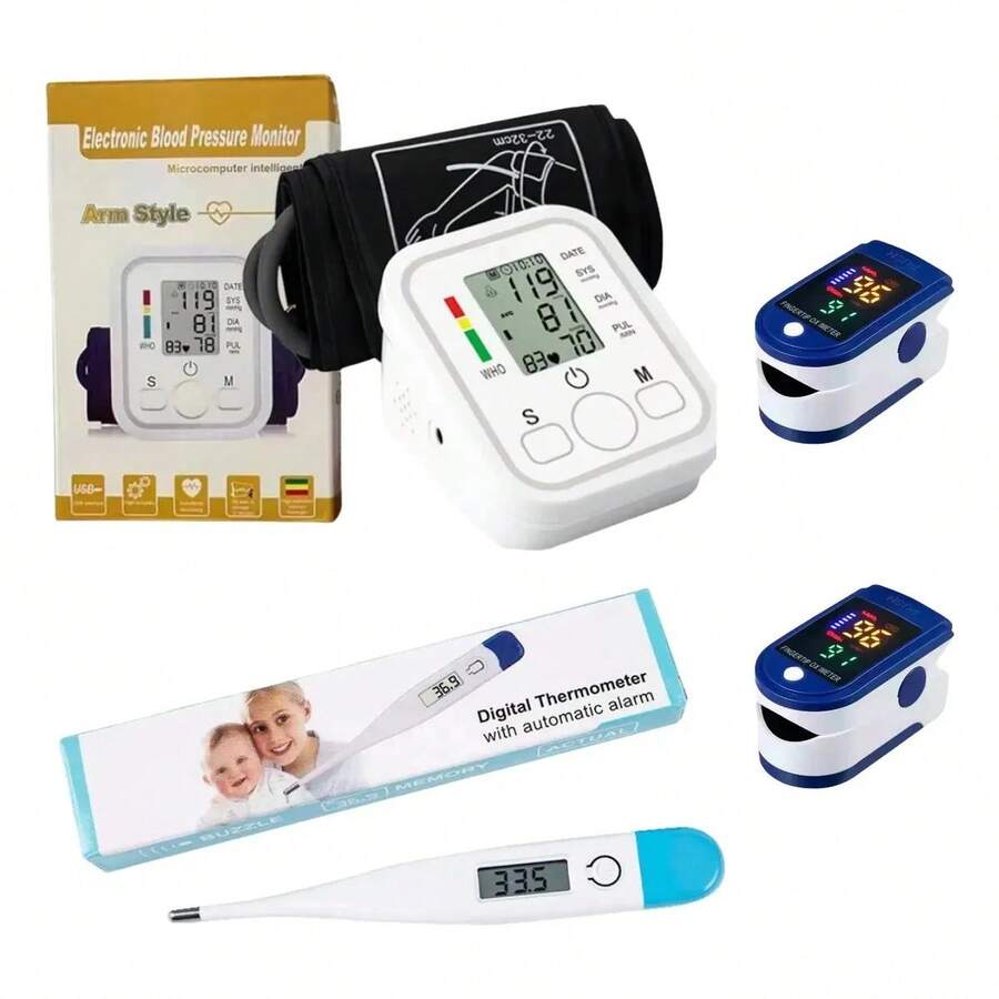 Monitor Presión Arterial Brazo Digital Kit 3 En 1 - Conjunto de dos piezas - Ver 1