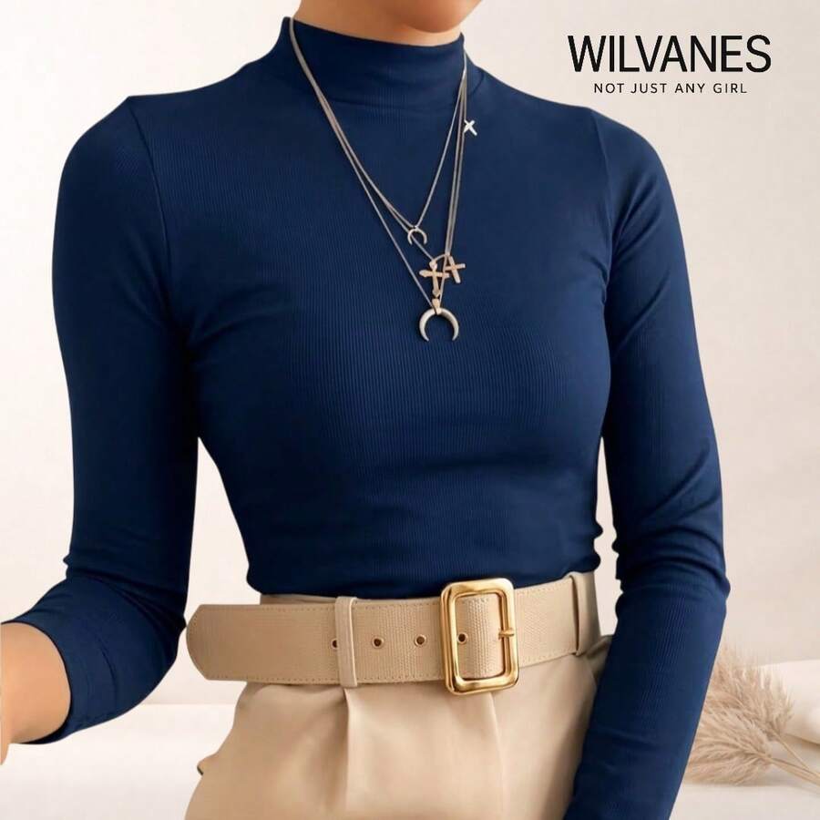 Women Sweaters - Navy Blue - View 1