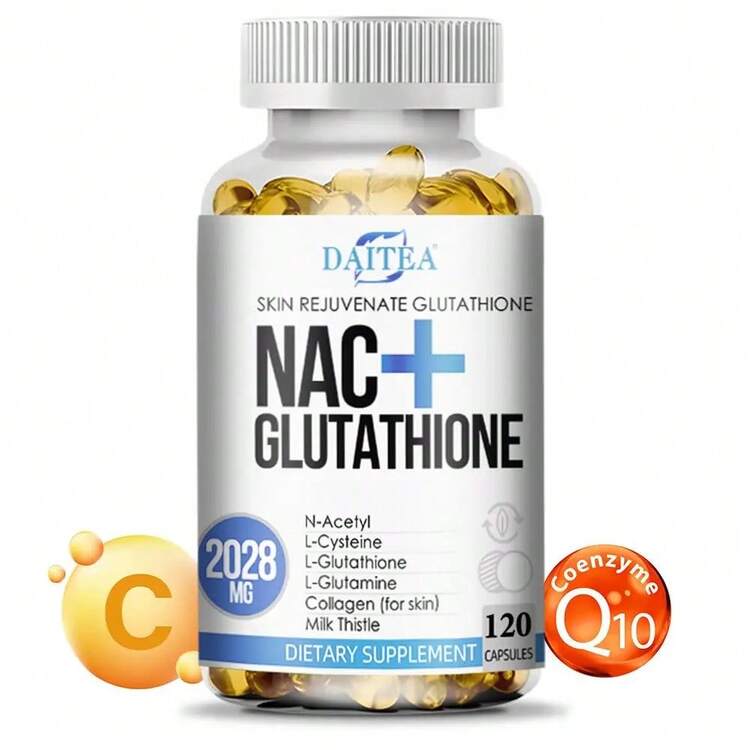 Daitea Supplement With NAC And Glutathione, 120 Capsules