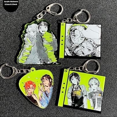 Người tôi thích không phải là con trai, truyện tranh, mặt dây chuyền móc khóa acrylic, Người mà cô ấy thích hóa ra không phải là con trai, móc khóa acrylic hai mặt, Mitsuki Koga, Aya Osawa, Megumu Narita, quà tặng anime, phụ kiện trang trí xe/thẻ/túi cá nhân hóa, phù hợp cho nam/nữ, quà tặng Giáng sinh, Halloween, ngày lễ.