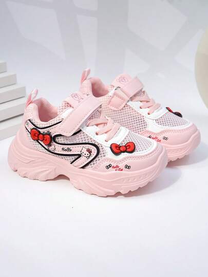 Kids Sports Shoes, Girls Chunky Sneakers, Spring New Thick Sole Casual Shoes, Versatile Soft Bottom Running Shoes For Little/Middle Kids, Baby/Big Kids Students