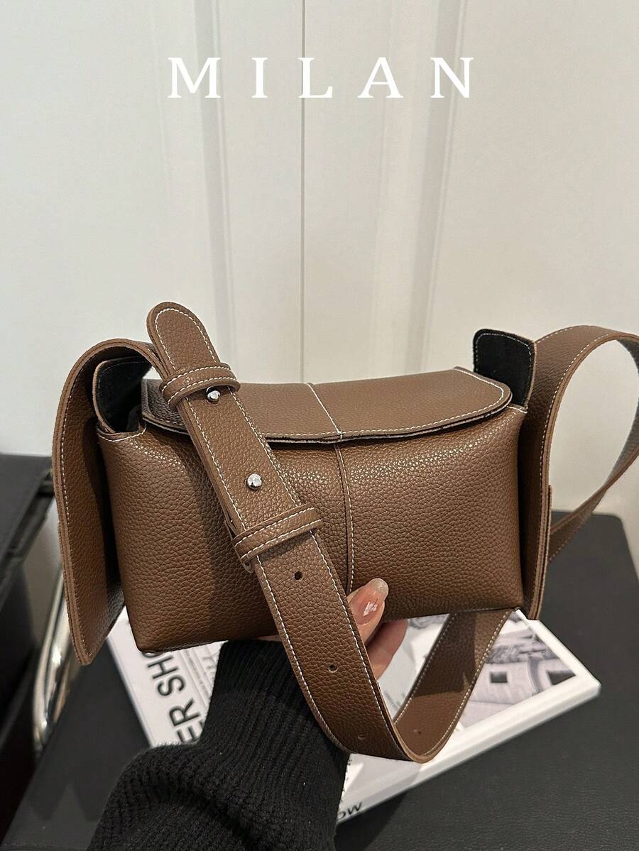 Mini Eaves Handbag Crossbody Bag, Grey Small Design Hobo Bag