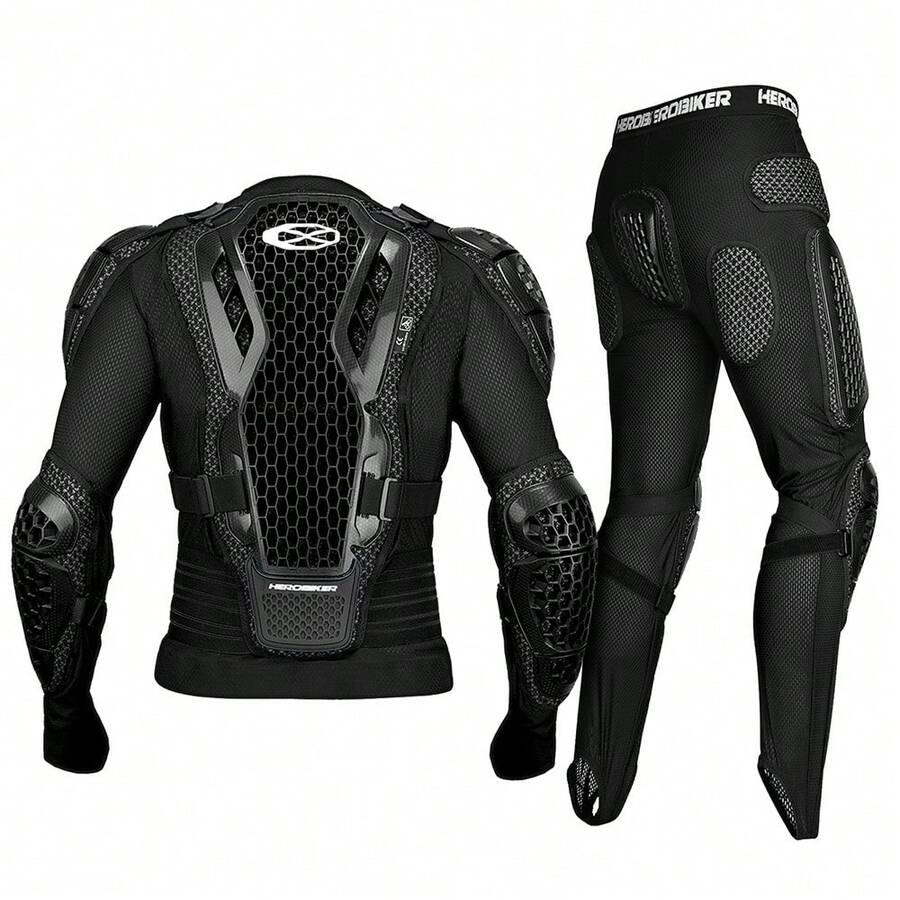 1pc Motorcycle Protective Gear, Off-Road Motorcycle Riding Protective Armor, Anti-Fall Anti-Collision Outdoor Sports Protective Equipment, Rider Chest Back Elbow Protection Gear, Essential Equipment For Men And Women Riders - Multicolor - View 1