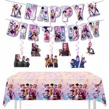 Hasbro Cartoon Theme Happy Birthday Banner, Anime Edge Hanging Swirl, Anime Edge Party Pennants, Anime Edge Party Tablecloth For Birthday Party Decoration - Multicolor - View 3