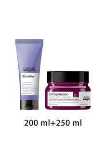 L'Oréal Professionnel [Bundle] Serie Expert Blondifier Gloss Conditioner 200 Ml + Curl Expression Intensive Moisturizer Rich Mask 250 Ml - EXPERT SERIES - View 2