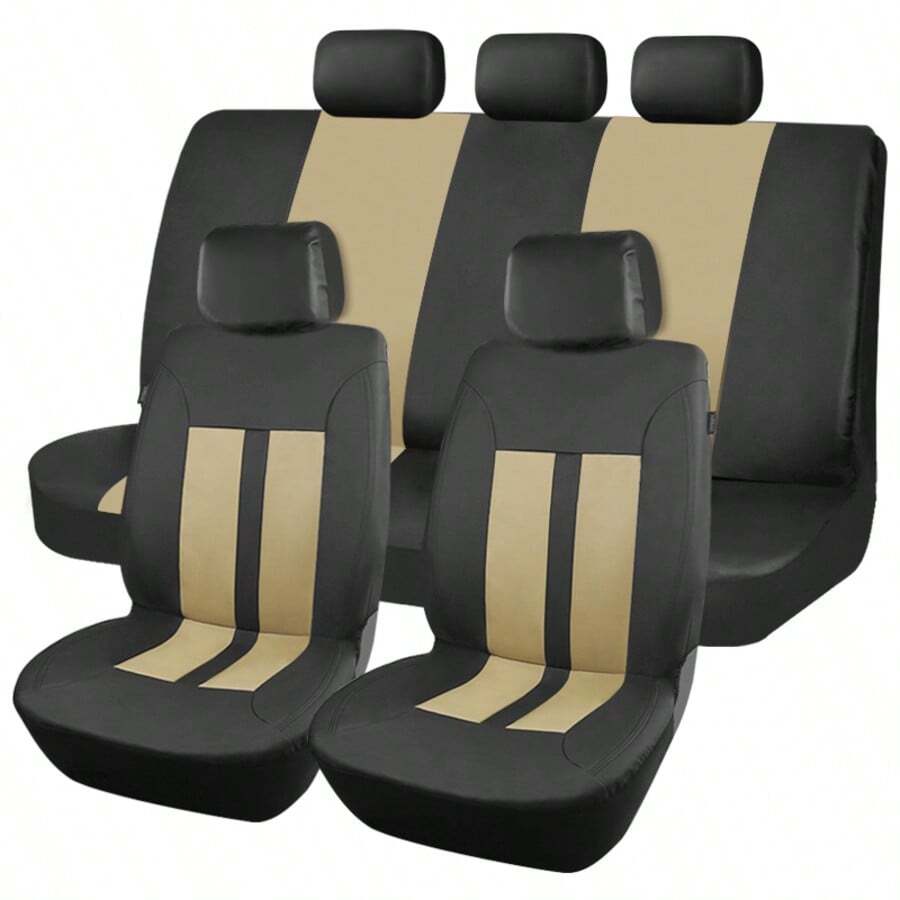 9pcs PVC Air Cushion Seat Cover Set, Suitable For Van Truck Car SUV Seats, New Arrival Car Accessories For Men