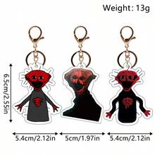 1pc New The Boiled One Game Keychain Pendant Accessory - Multicolor - View 5