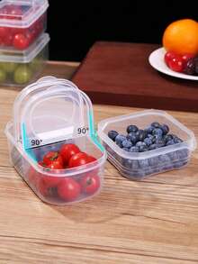 PP5 Clear Plastic Food Storage Container, Single Double Compartment Bento Box With Lid, Fridge Microwave Leak-Proof Lunch Container, Portable For Work Office Outdoor Travel Picnic, Gift For Office Workers - Multicolor - View 8