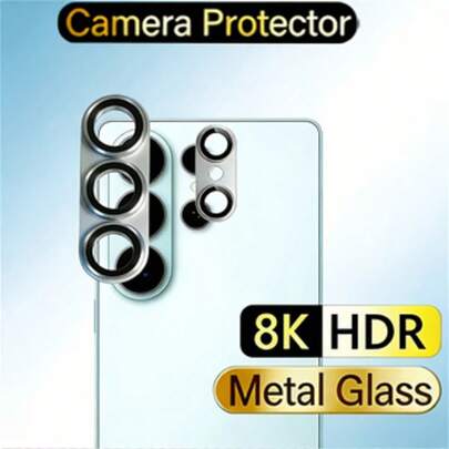 Ốp lưng bảo vệ ống kính camera bằng kính cường lực, khung kim loại cho Galaxy S26/S6 Ultra/S6 Plus, chống trầy xước, không bọt khí, bảo vệ toàn diện, độ phân giải cao.
